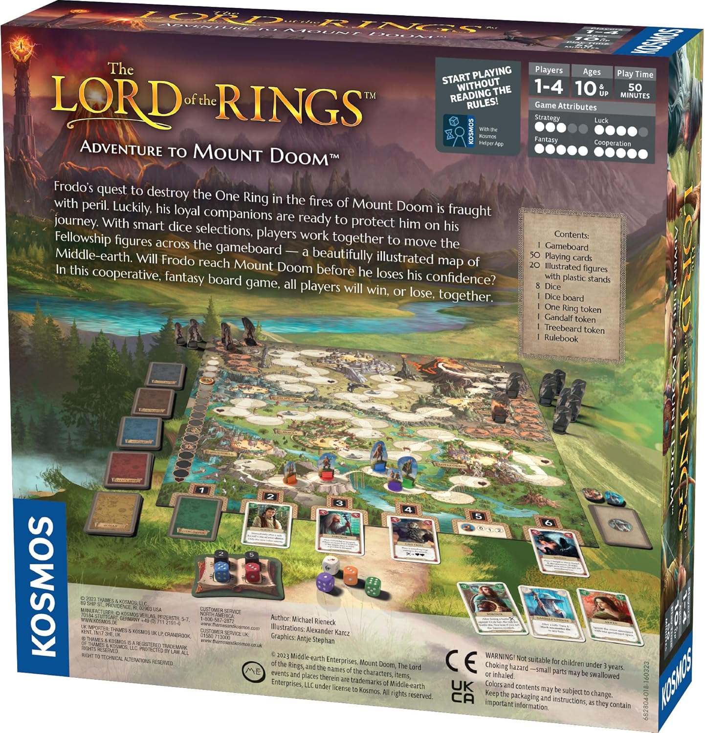 Brettspiel The Lord of the Rings. Adventure to Mount Doom (Englische Version)