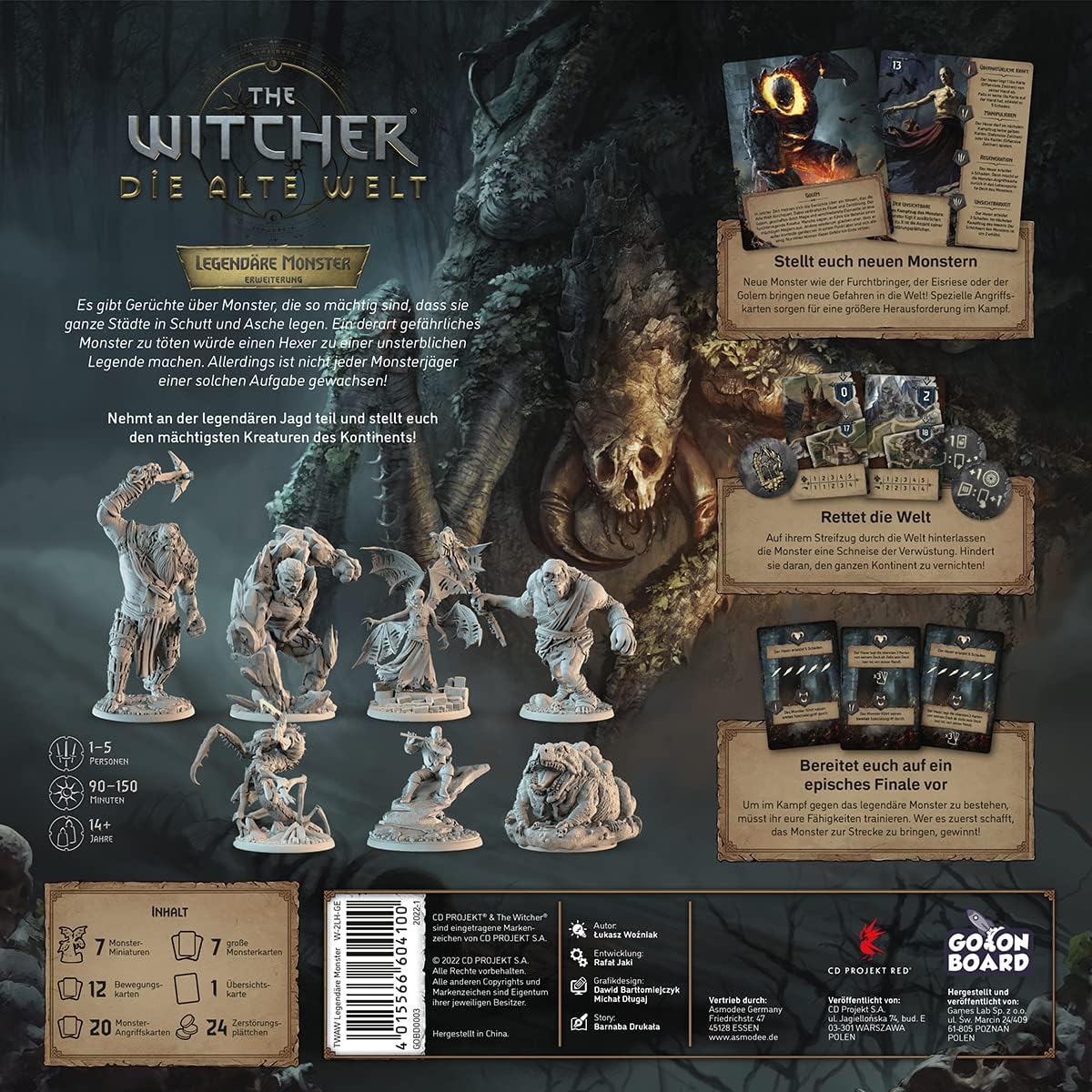 Erweiterung The Witcher. Die Alte Welt. Legendäre Monster (Deutsche Version)