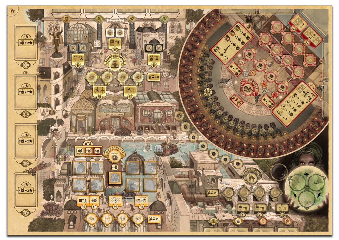 Brettspiel Trickerion. Meister der Magie (Deutsche Version)