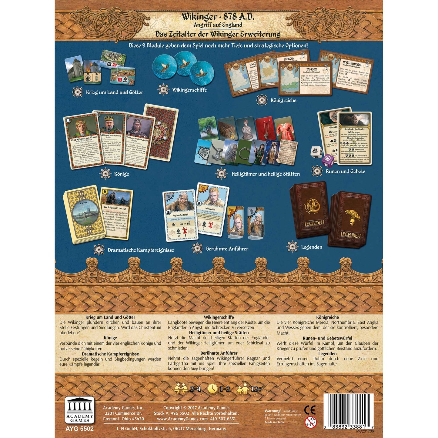 Erweiterung Wikinger 878 A.D. Das Zeitalter der Wikinger (Deutsche Version)