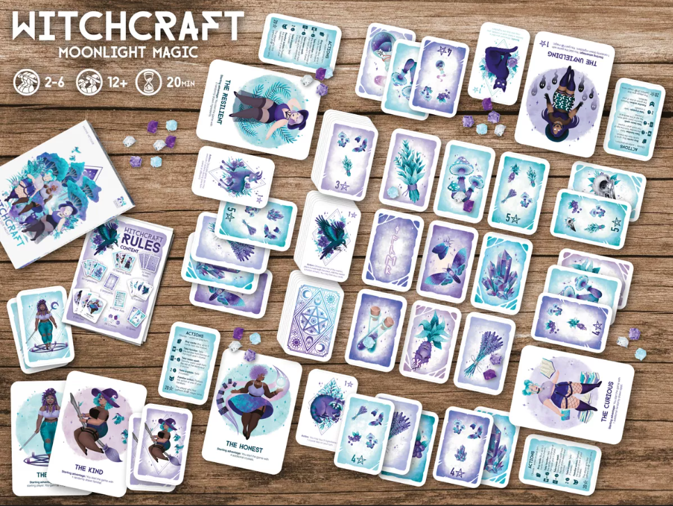 Brettspiel Witchcraft. Zauber der Nacht (Deutsche, Englische Versionen)