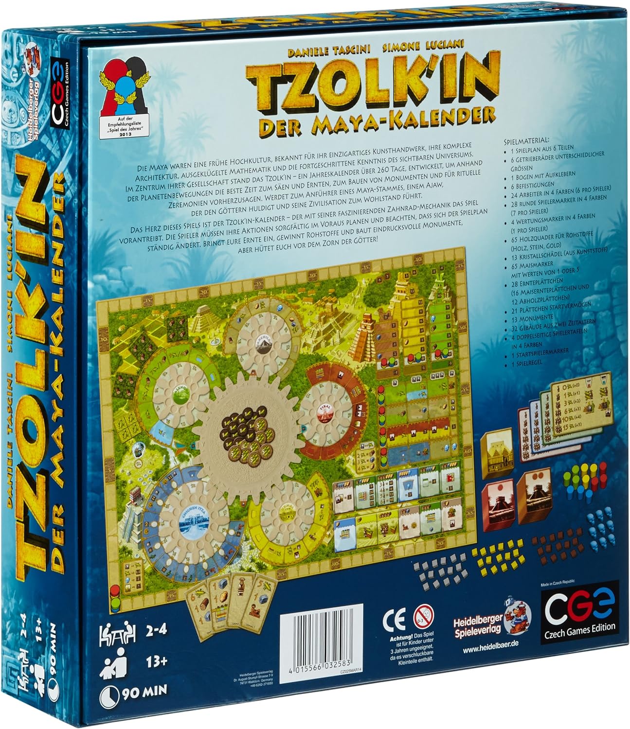 Brettspiel Tzolk´in. Der Maya-Kalender