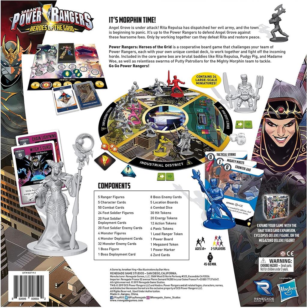 Brettspiel Power Rangers. Heroes of the Grid (Englische Ausgabe)