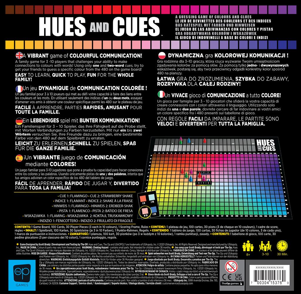 Brettspiel Hues and Cues (Multilingual Edition)