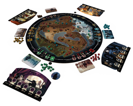 Brettspiel A War of Whispers. Die Macht der Manipulation (inklusiv 2 Erweiterungen, Deutsche Version)