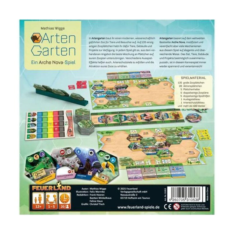 Brettspiel Artengarten (Deutsche Version)