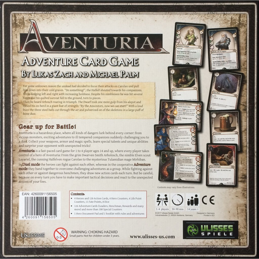 Board game Aventuria. Adventure Card Game (English Version)