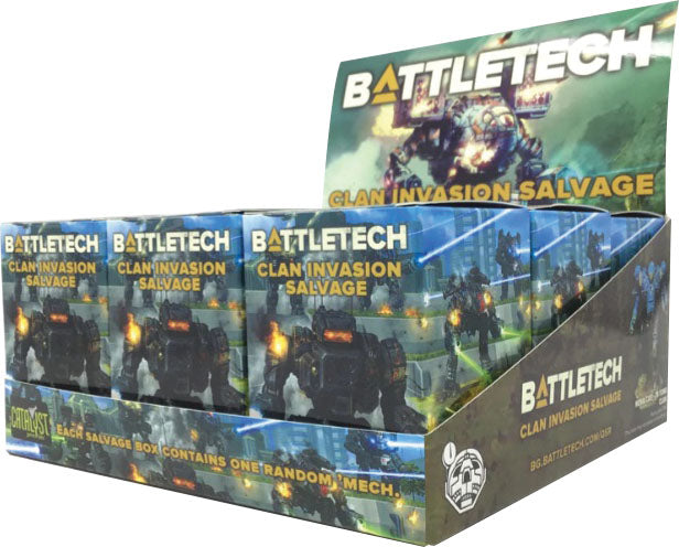 BattleTech. Clan Invasion. Salvage Box Display (9 Stück, Englische Version)