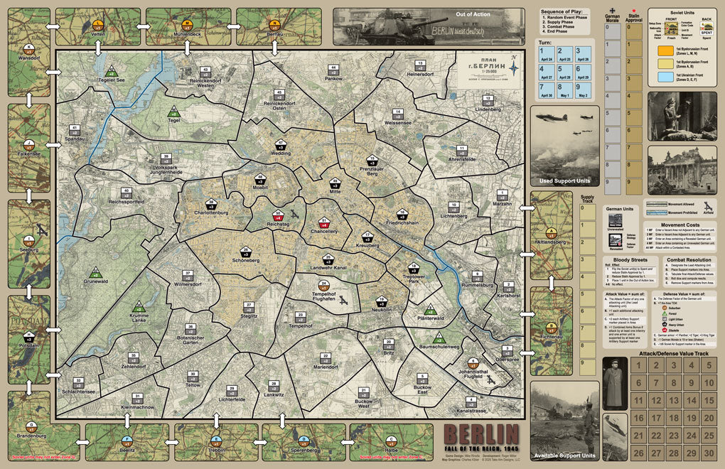 Brettspiel Berlin. Fall of the Reich 1945 (Englische Version)