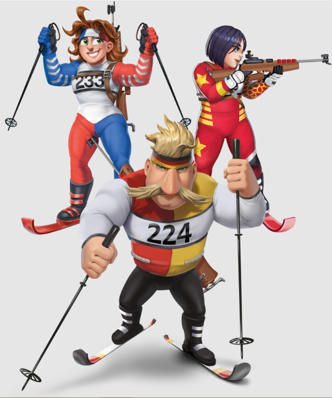Brettspiel Biathlon Blast (Englische Version)