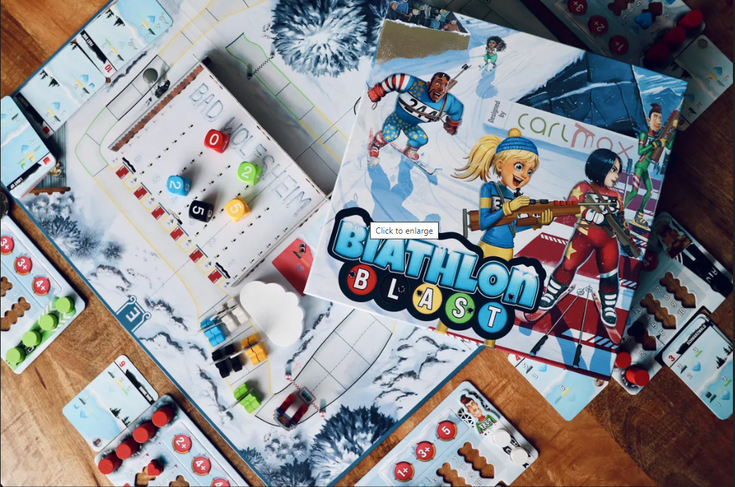 Brettspiel Biathlon Blast (Englische Version)