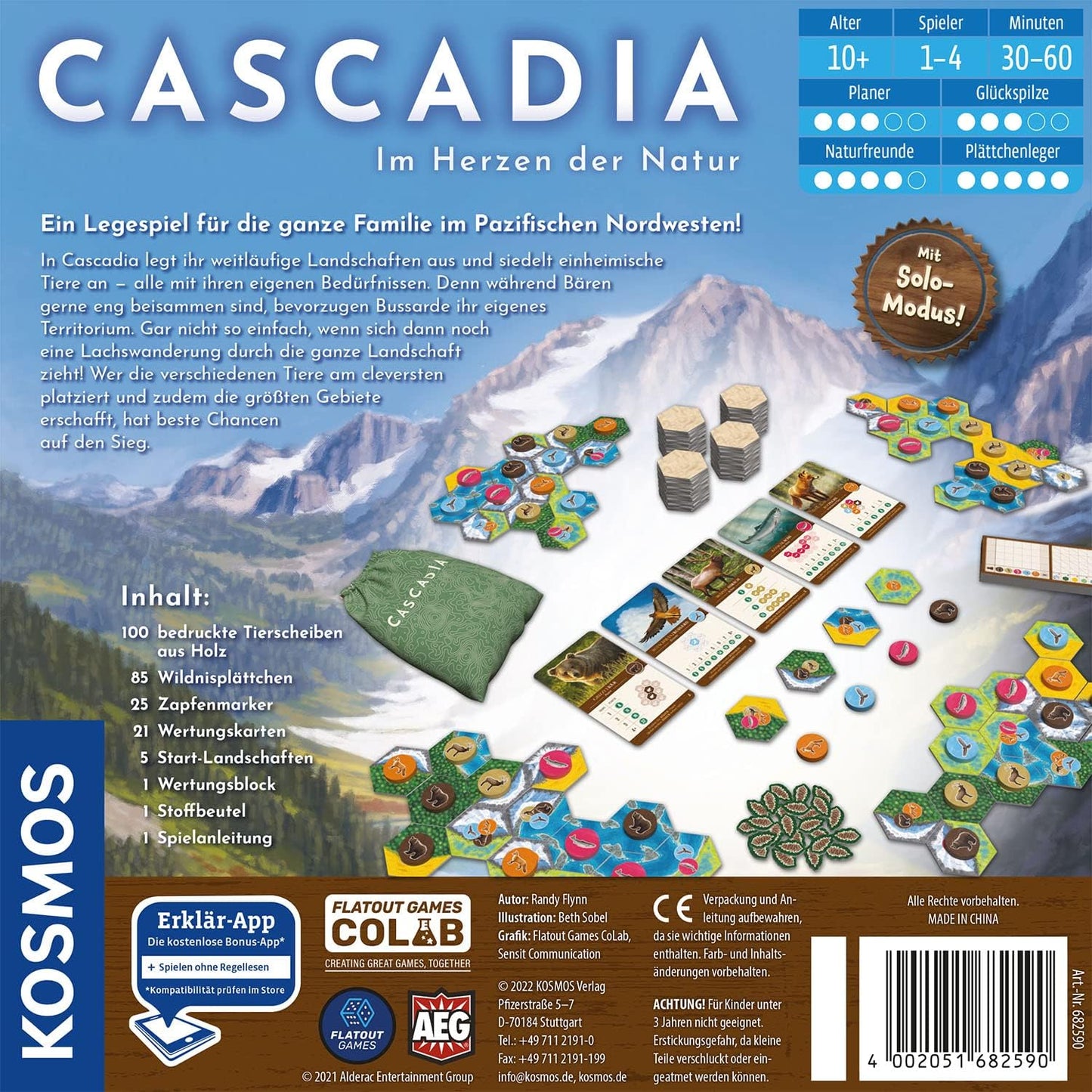 Brettspiel Cascadia (Deutsche Version)