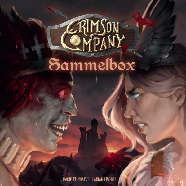 Brettspiel Crimson Company. Sammelbox (Deutsche Version)