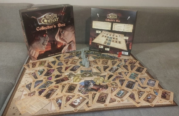 Brettspiel Crimson Company. Sammelbox (Deutsche Version)