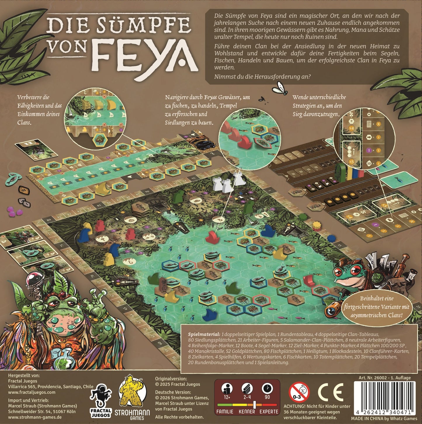 Brettspiel Die Sümpfe von Feya (Deutsche Version)
