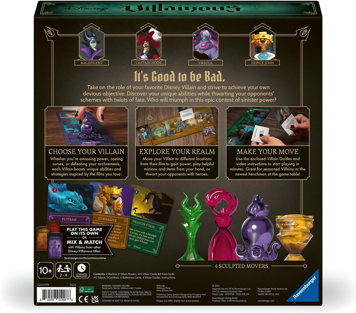 Brettspiel Disney Villainous. Intro to Evil (Englische Version)