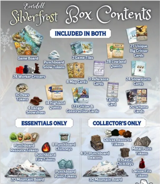 Brettspiel Everdell Silverfrost. Essentials Edition (Englische Version)