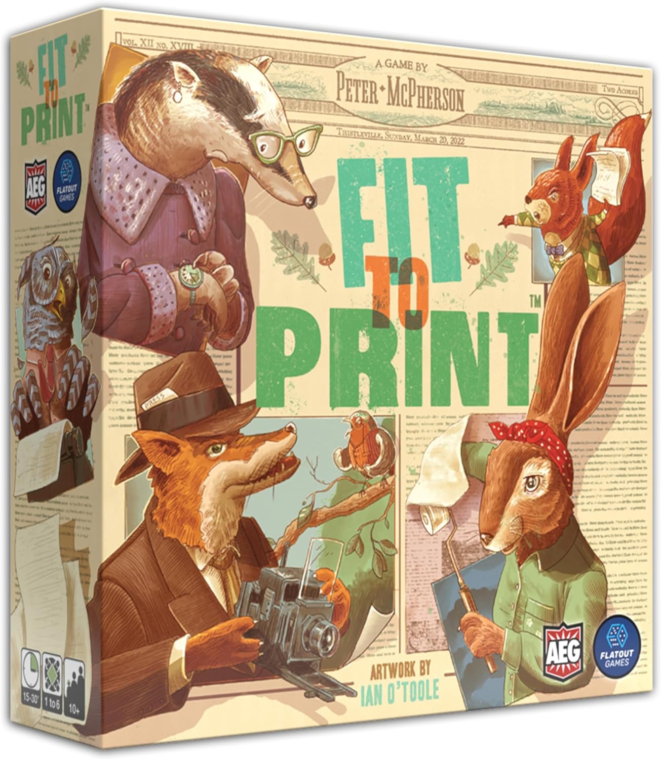 Brettspiel Fit to Print (Englische Version)