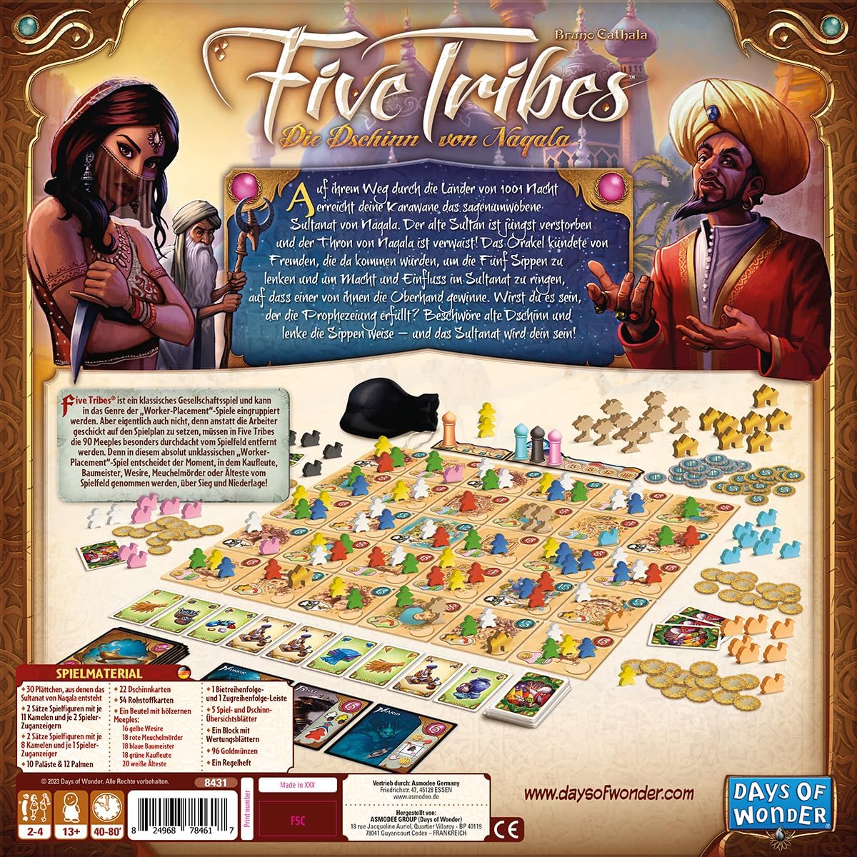 Brettspiel Five Tribes (Deutsche Version)