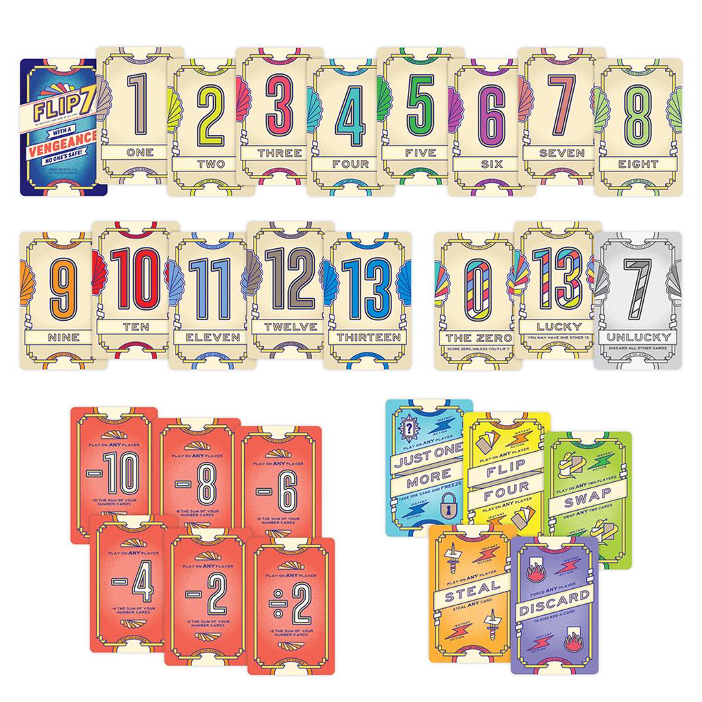 Brettspiel Flip 7. With A Vengeance (Englische Version)