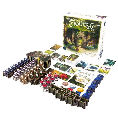 Brettspiel Flourish. Signature Edition (Deutsche, Englische, Französische Version)