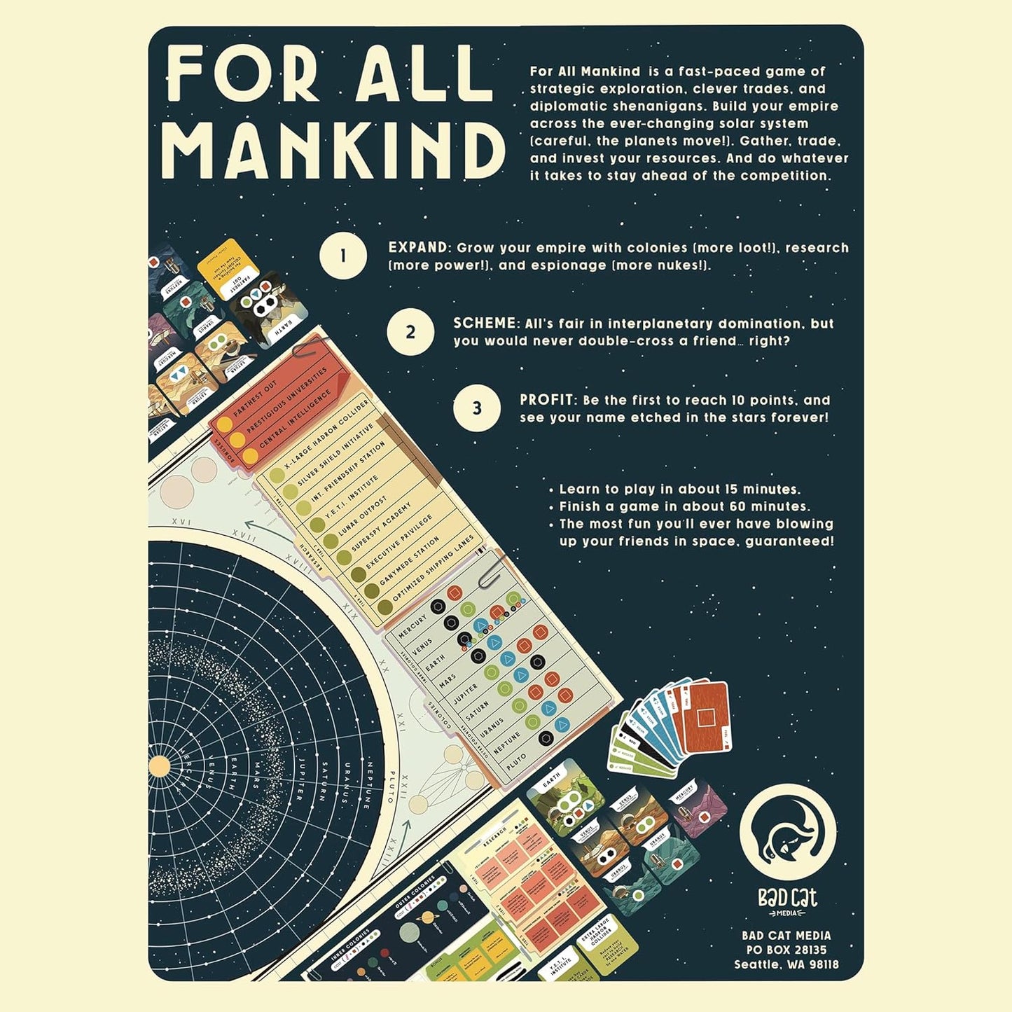 Brettspiel For All Mankind (Englische Version)