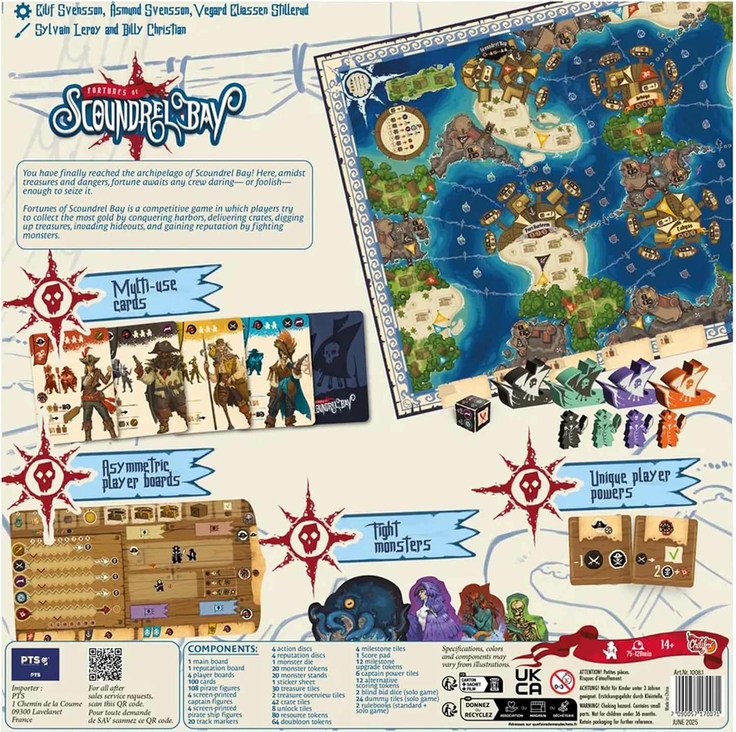 Brettspiel Fortunes of Scoundrel Bay (Englische Version)