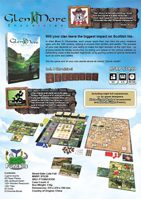 Brettspiel Glen More 2. Chronicles (Deutsche, Englische Version)