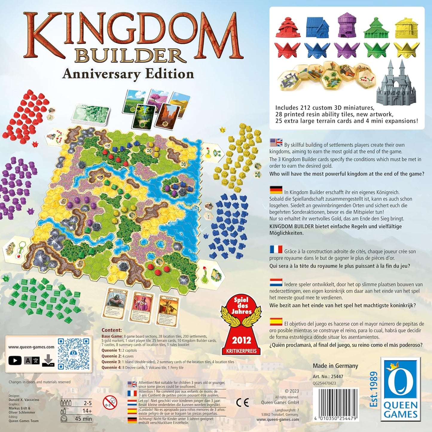 Brettspiel Kingdom Builder. Anniversary Edition (Multilingual Version)