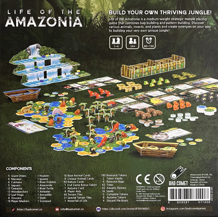 Brettspiel Life of the Amazonia (Englische Version)