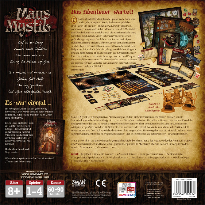 Brettspiel Maus und Mystik (Deutsche Version)