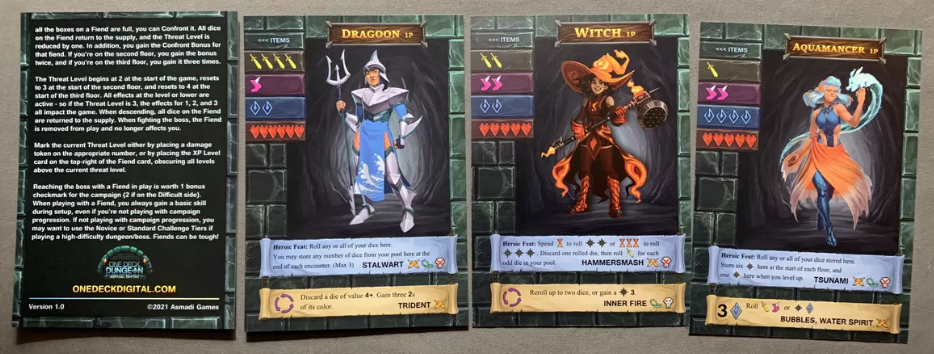 Erweiterung One Deck Dungeon. Abyssal Depths (Englische Version)