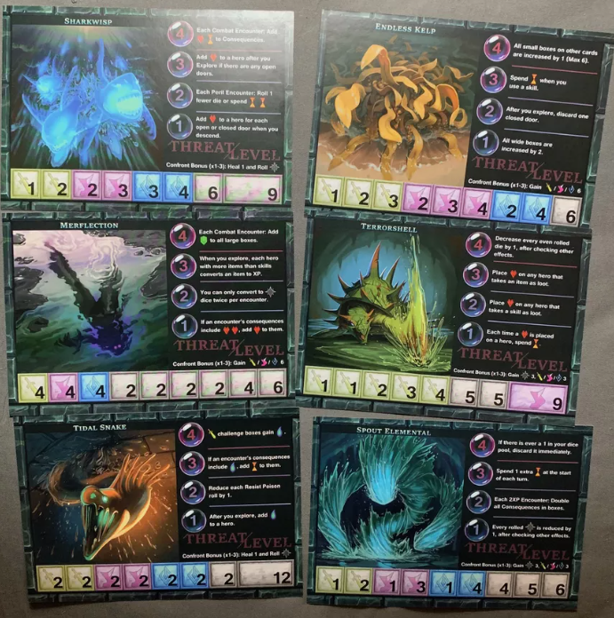 Erweiterung One Deck Dungeon. Abyssal Depths (Englische Version)