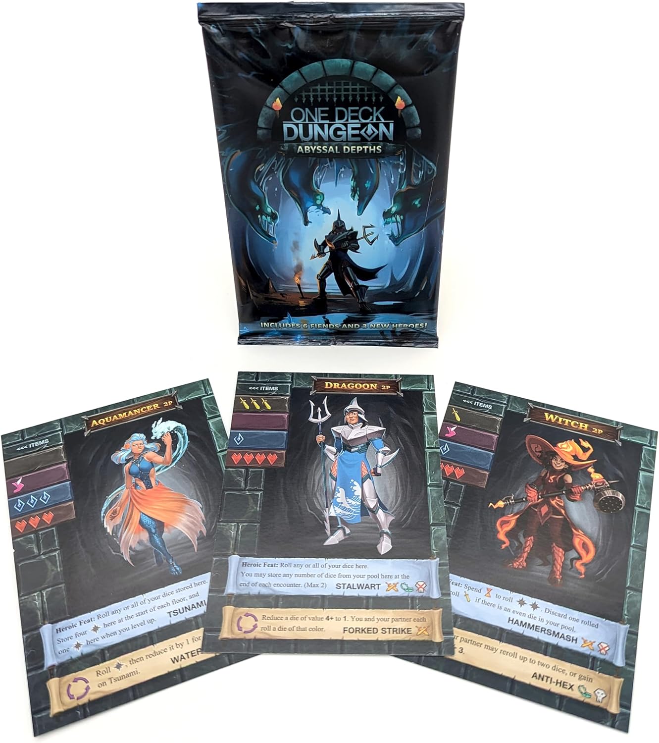 Erweiterung One Deck Dungeon. Abyssal Depths (Englische Version)