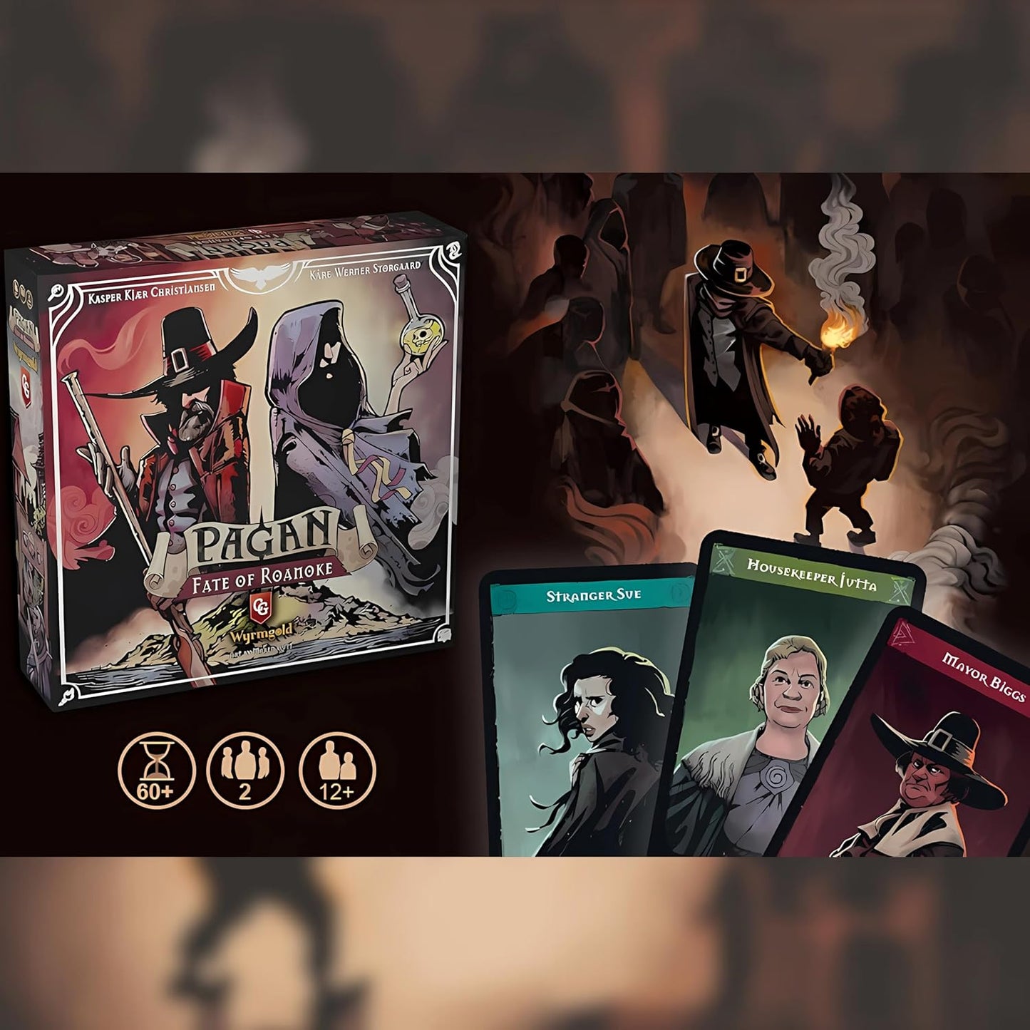 Brettspiel Pagan. Fate of Roanoke (Englische Version)