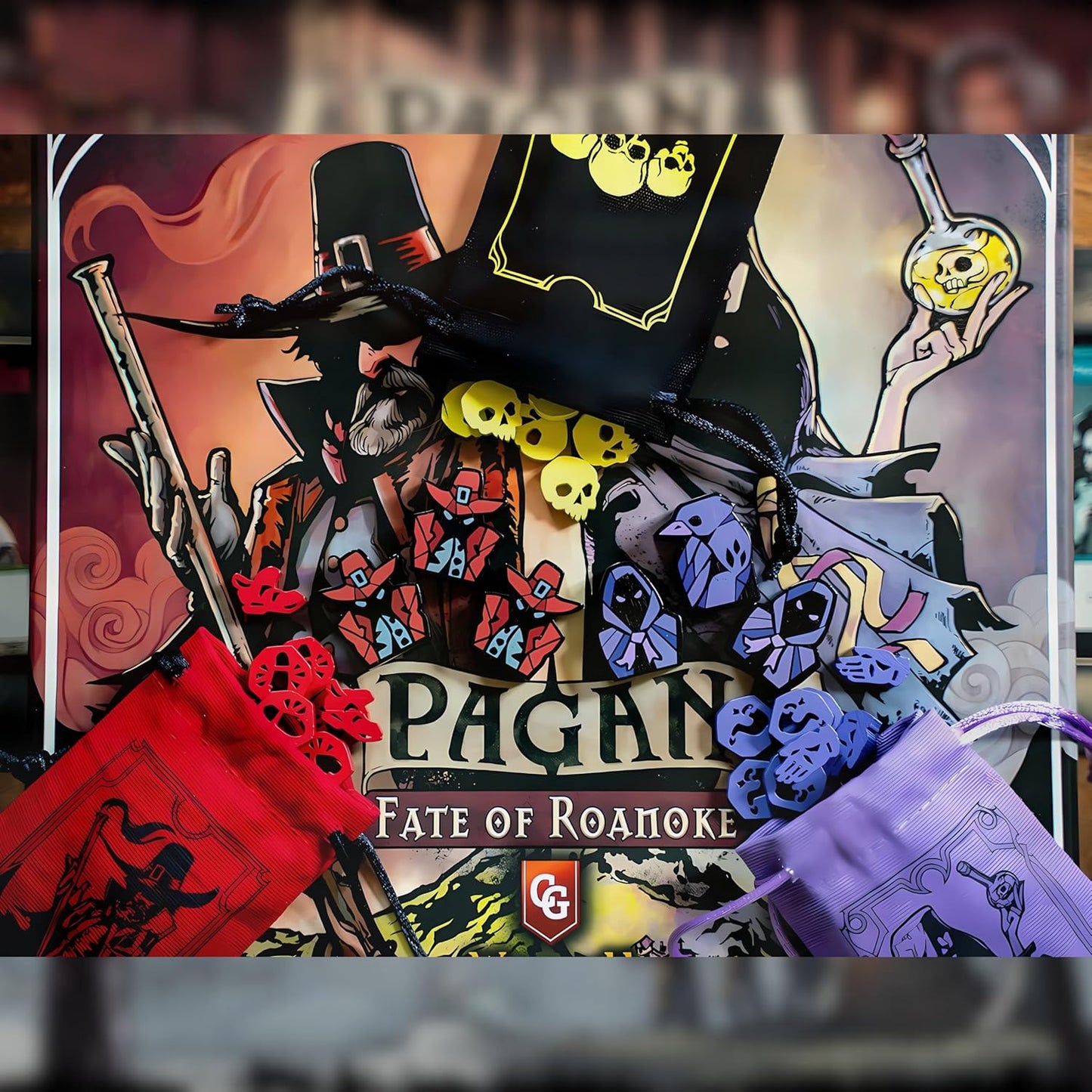 Brettspiel Pagan. Fate of Roanoke (Englische Version)