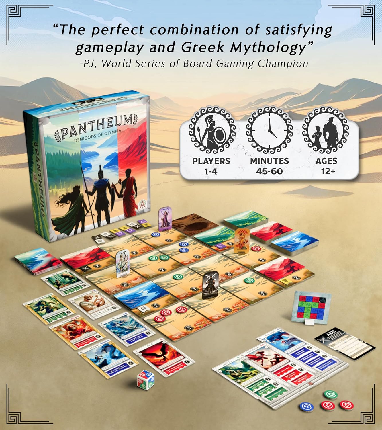 Brettspiel Pantheum. Demigods of Olympia (Englische Version)