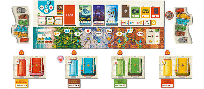 Brettspiel Parks. Second Edition (Deutsche Version)