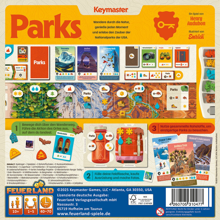 Brettspiel Parks. Second Edition (Deutsche Version)