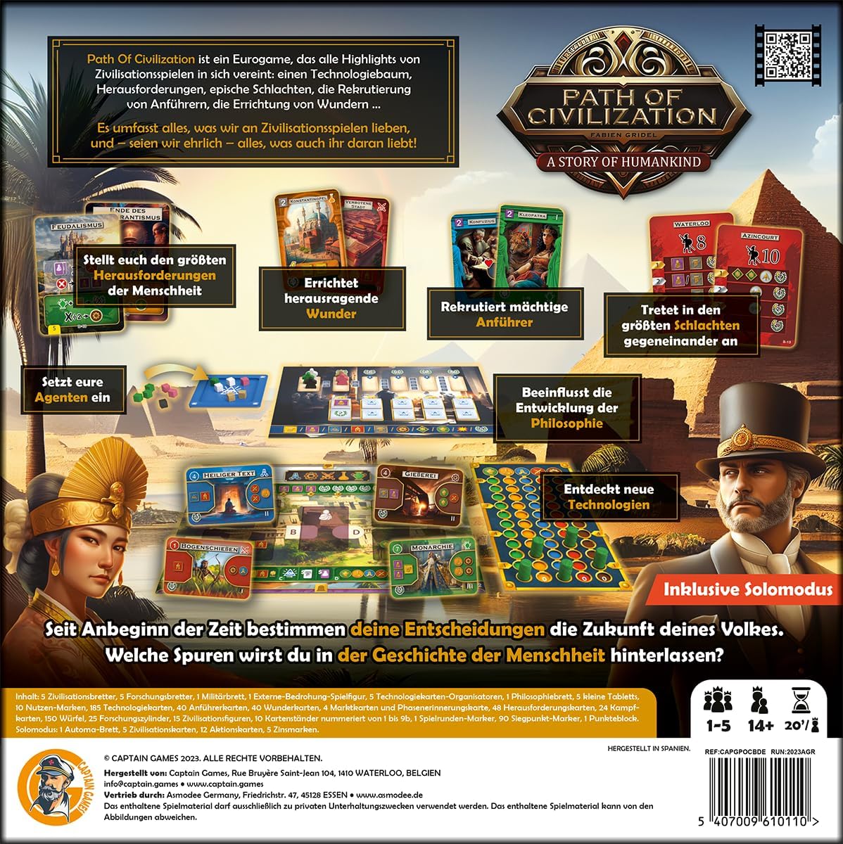 Brettspiel Path of Civilization (Deutsche Version)