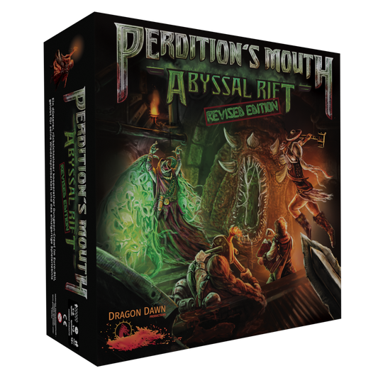 Brettspiel Perdition's Mouth. Abyssal Rift. Revised Edition + Aisha als 8. Heldin und Opfer als Bonus (Deutsche Version)