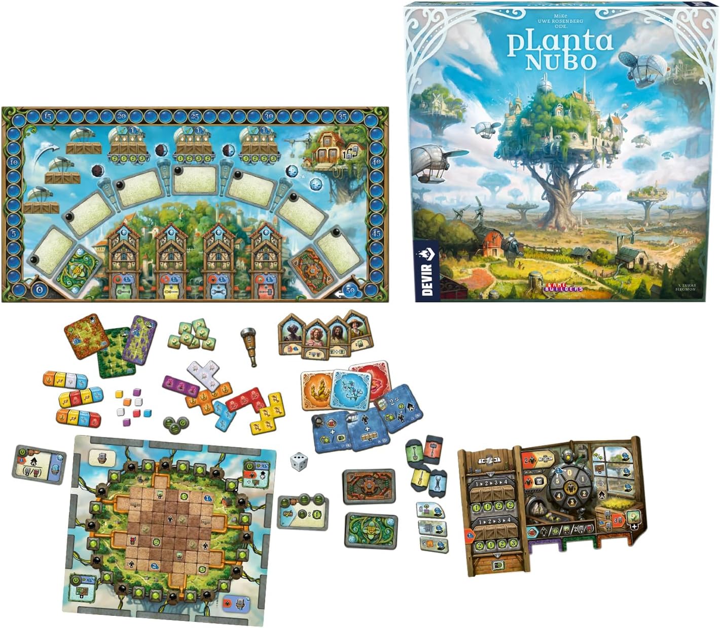 Brettspiel Planta Nubo (Englische, Spanische Versionen)
