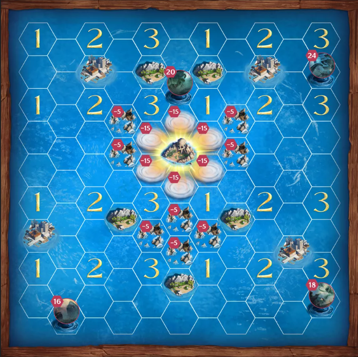 Brettspiel Rogue Seas (Englische Version)