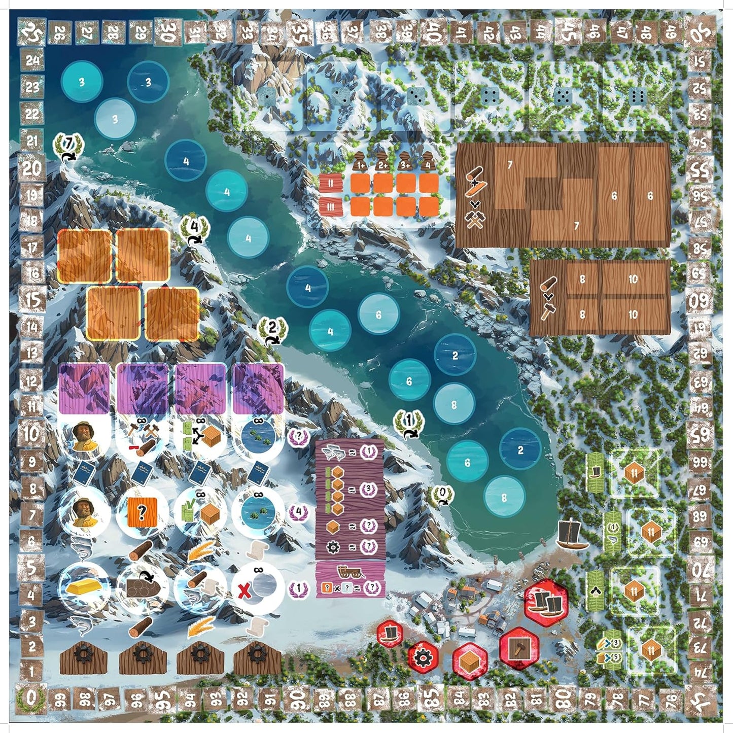 Brettspiel Saltfjord (Englische Edition)