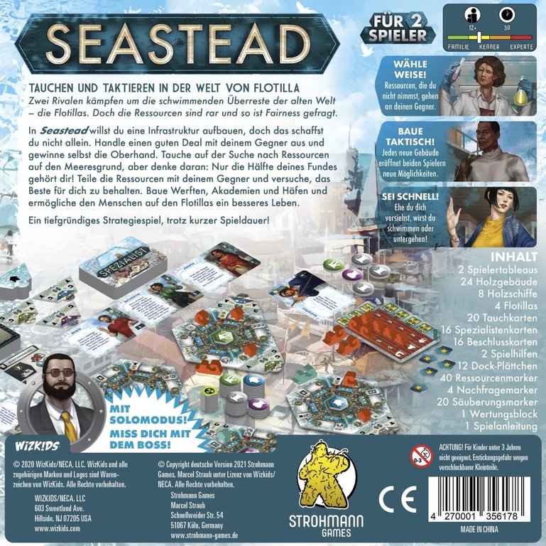 Brettspiel Seastead (Deutsche Version)