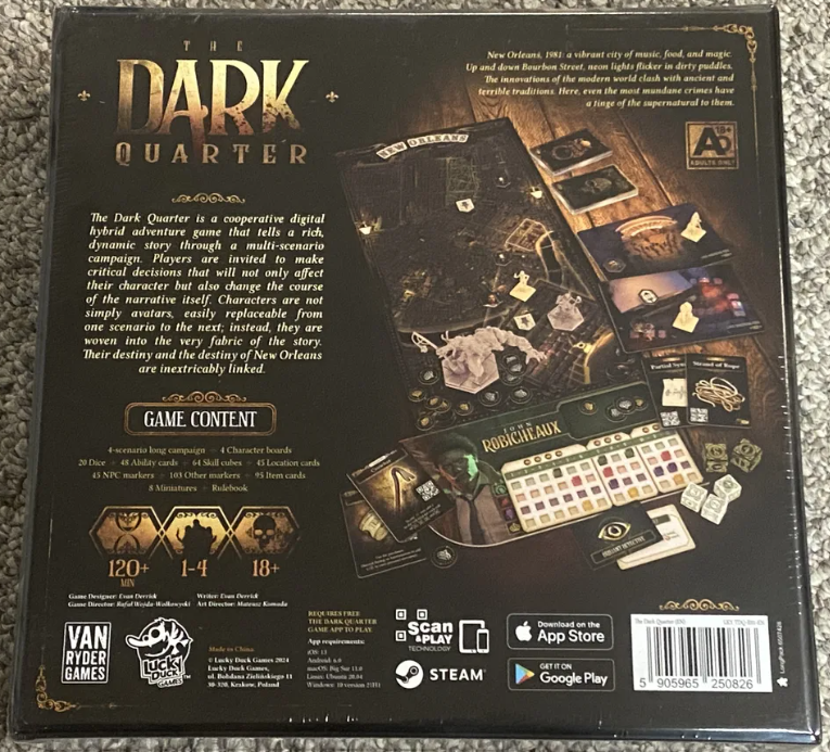 Brettspiel The Dark Quarter (Englische Version)