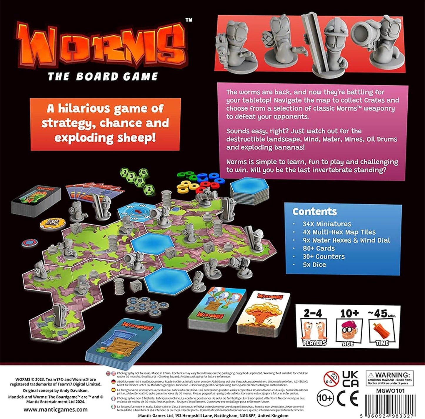Brettspiel Worms (Englische Version)