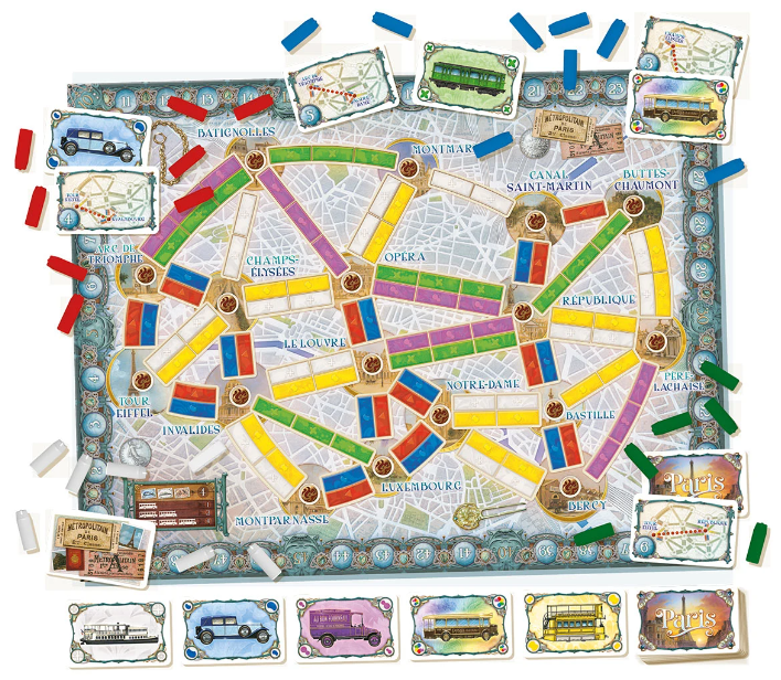 Brettspiel Zug um Zug. Paris (Deutsche Version)